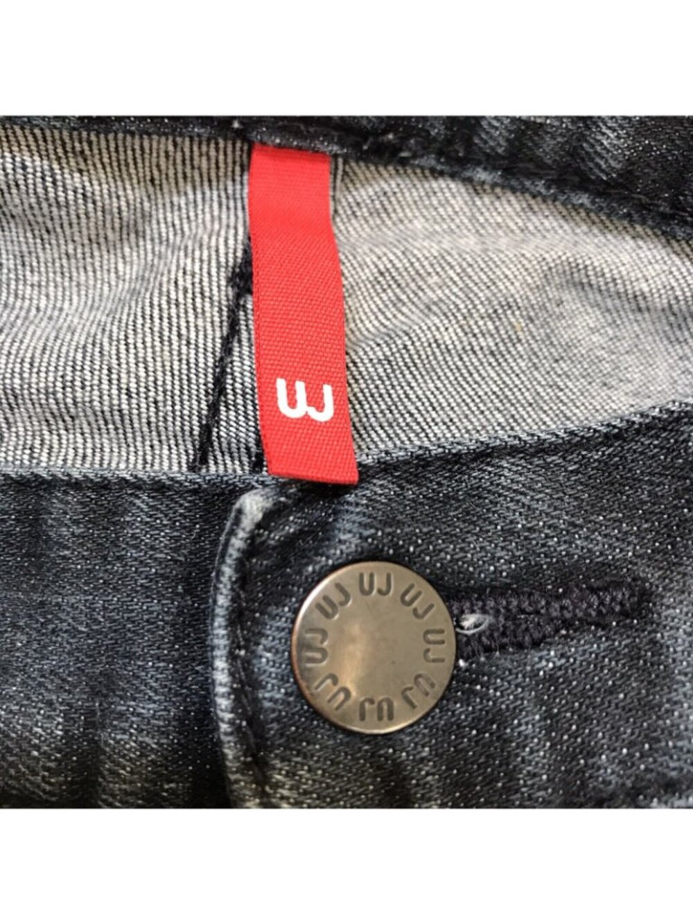 UJ Uniqlo Slim Straight Leg Jeans Womens Dark Wash Blue Stretch W28” L32" - Picture 4 of 8
